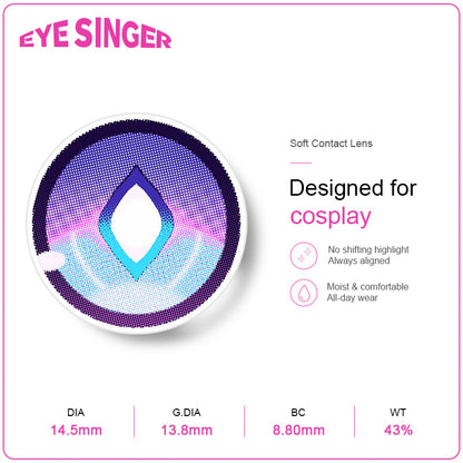 eyesinger genshin impact yao guang purple anime cosplay contact lens features