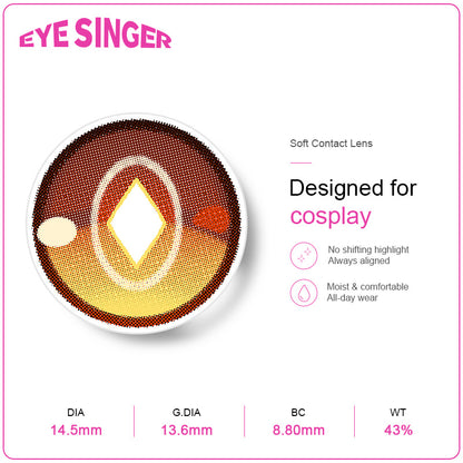 eyesinger genshin impact zhong li brown anime cosplay contact lens features