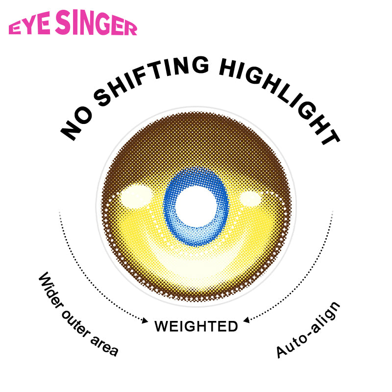 eyesinger genshin impact zi bai brown anime cosplay contact lens