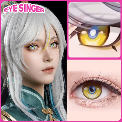 eyesinger genshin impact zi bai brown anime cosplay contact lens cosplayer