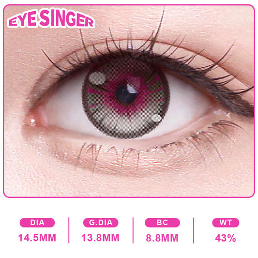 eyesinger wutheringwaves phrolova purple  anime cosplay contact lens on eye