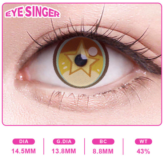 eyesinger genshin jahoda brown anime cosplay contact lens on eye