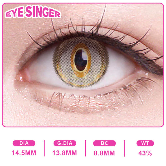 eyesinger arknights jie gray anime cosplay contact lens on eye