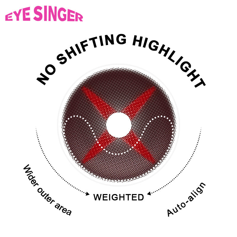 eyesinger genshin arlechino brown anime cosplay contact lens