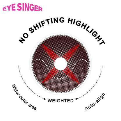 eyesinger genshin arlechino brown anime cosplay contact lens