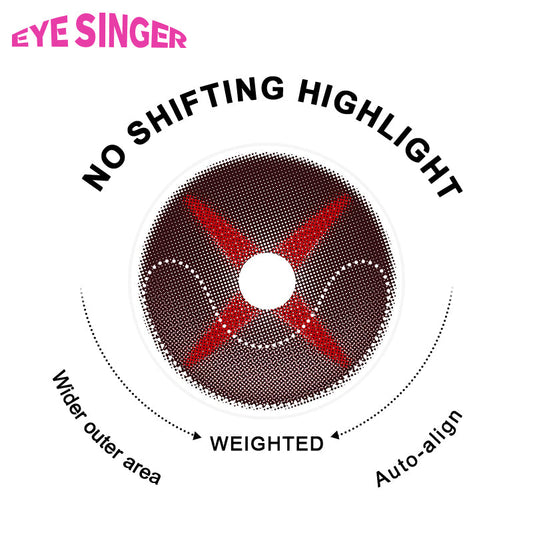 eyesinger genshin arlechino brown anime cosplay contact lens