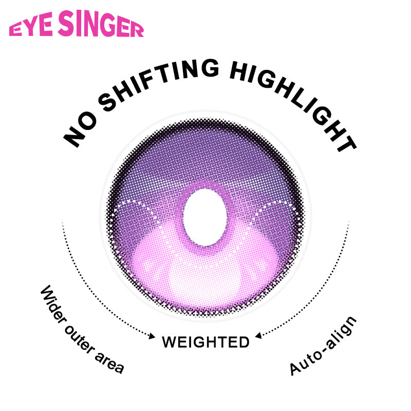eyesinger honkai starrail castorice purple anime cosplay contact lens