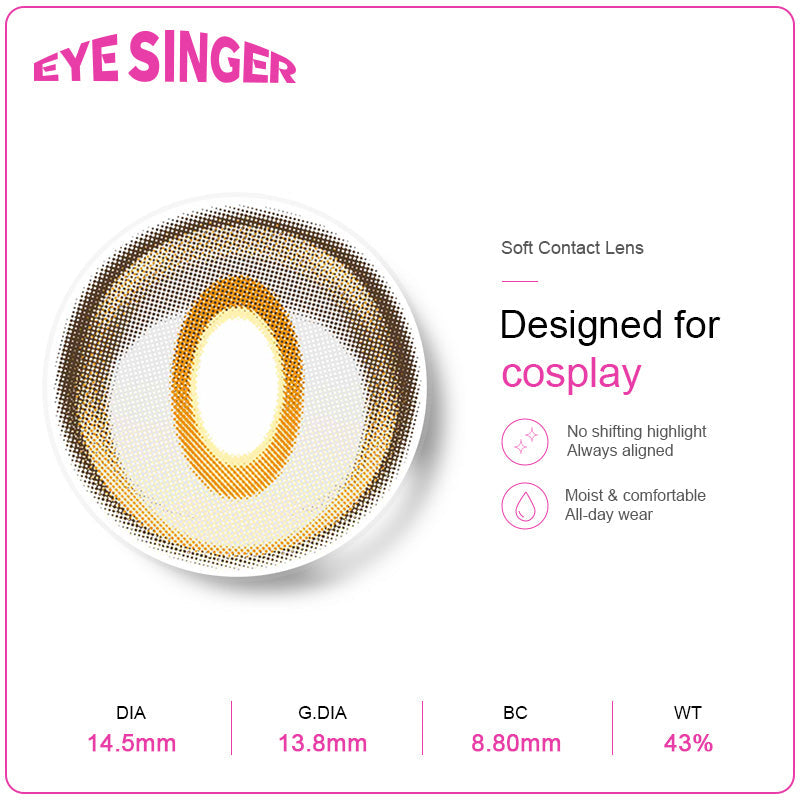 eyesinger arknights jie gray anime cosplay contact lens features