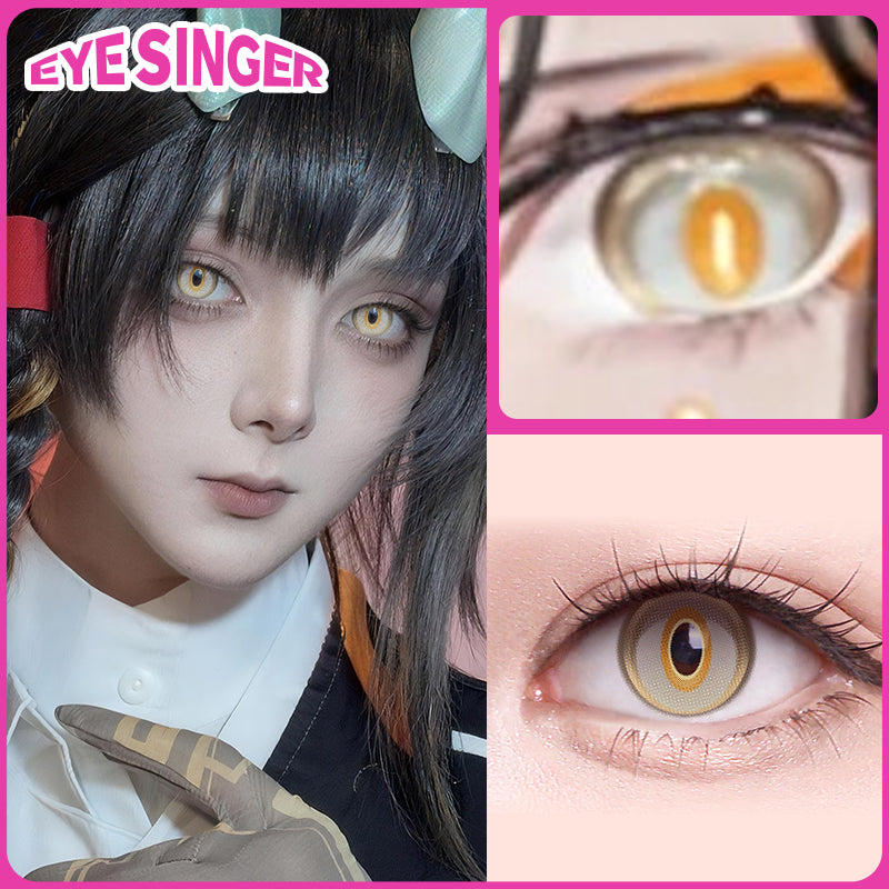 eyesinger arknights jie gray anime cosplay contact lens cosplayer