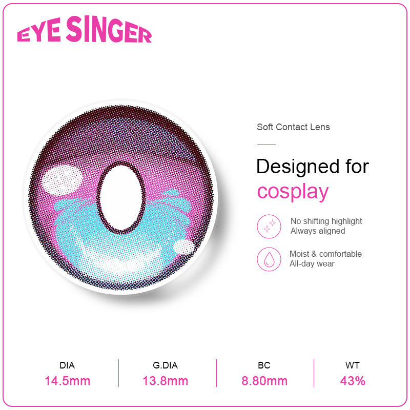 eyesinger honkai starrail march 7th purple anime cosplay contact lens features