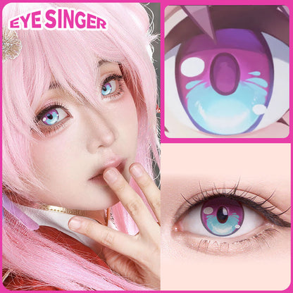 eyesinger honkai starrail march 7th purple anime cosplay contact lens cosplayer