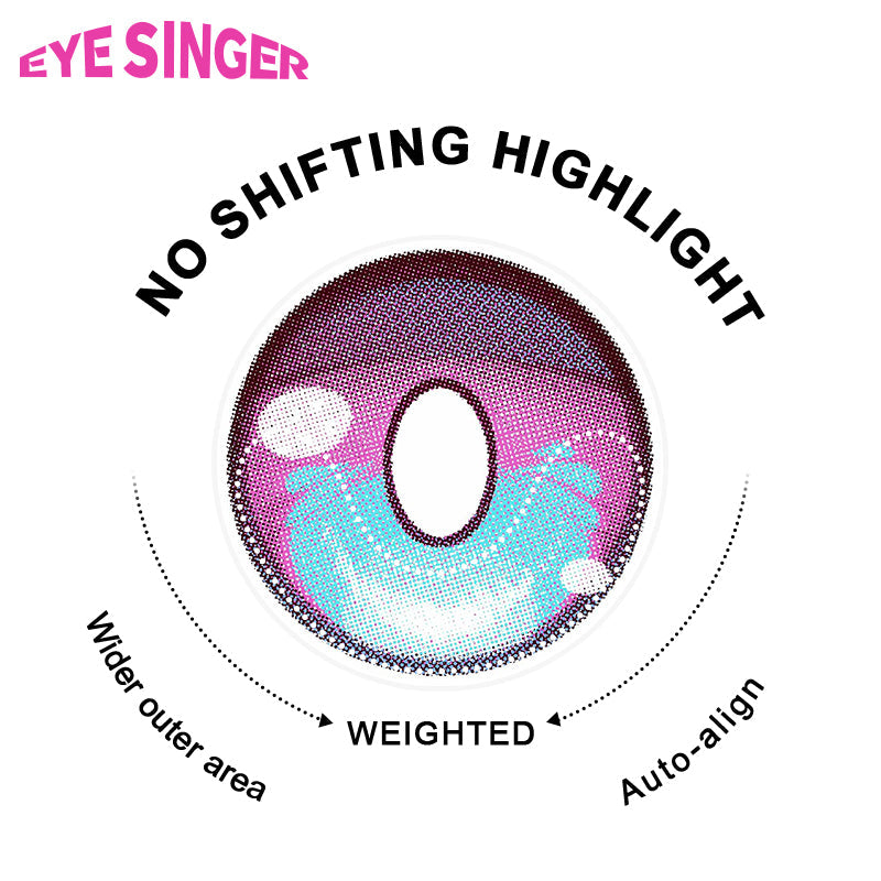 eyesinger honkai starrail march 7th purple anime cosplay contact lens