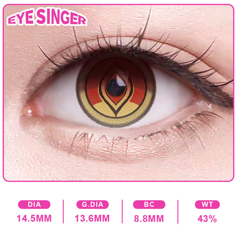 eyesinger honkaistarrail blade brown anime cosplay contact lens on eye
