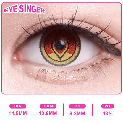 eyesinger honkaistarrail blade brown anime cosplay contact lens on eye