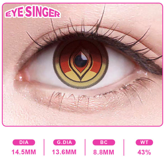 eyesinger honkaistarrail blade brown anime cosplay contact lens on eye