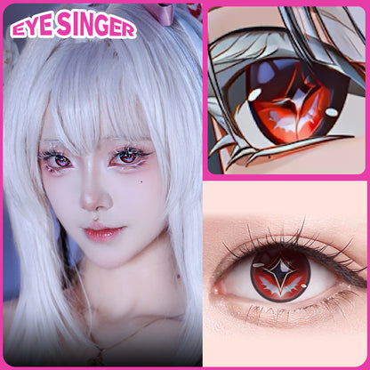 eyesinger wutheringwaves hiyuki pink anime cosplay contact lens cosplayer